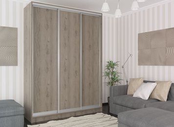 Шафа-купе Міраж-5 (180 &times; 45 &times; 240 см, крафт сірий) m-shk-mr-5-18-45-krsr-sr фото