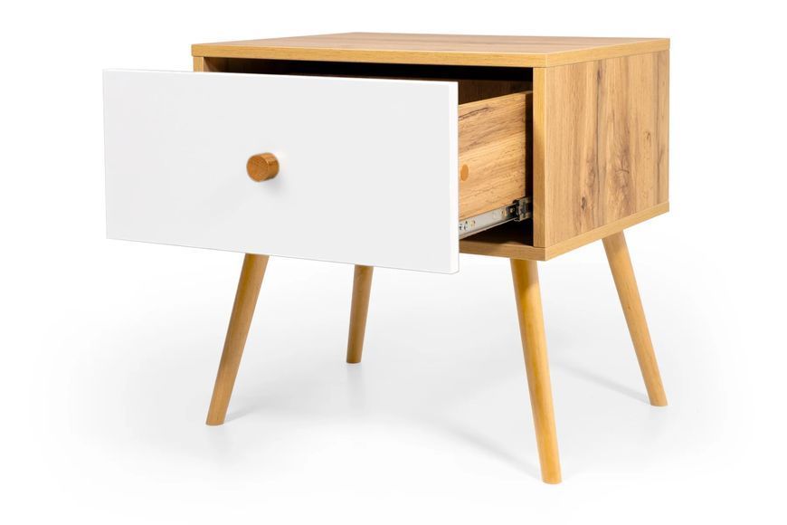 Тумба приліжкова UrbanOak-4 (дуб аппалачі і німфея альба, 50x40x52 см) IMI ltmb-hg4-db-ppl-nmf-lb фото