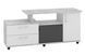 Тумба для TV Otraxon (122 &times; 38 &times; 63 см, бетон і білий) ph-tmb-tv-tk-bt-bl фото