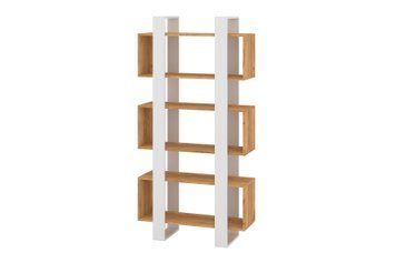 Стелаж Cubio (90х33,2х180 см, тахо + білий) phtn-plts-18-th-bl фото