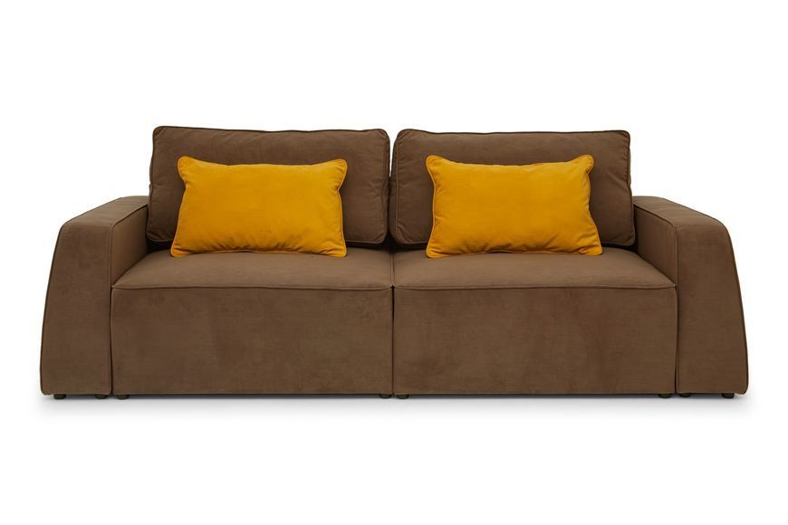 Диван Hill (117 &times; 252 см, коричневий з жовтий) IMI Premium mpr-d-hll-ll-12-45 фото