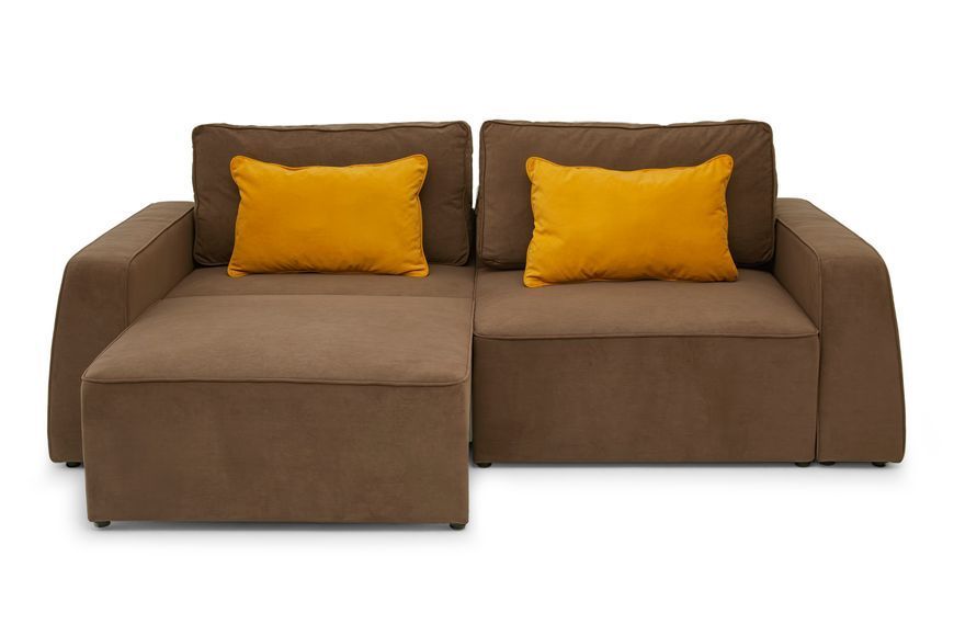 Диван Hill (117 &times; 252 см, коричневий з жовтий) IMI Premium mpr-d-hll-ll-12-45 фото