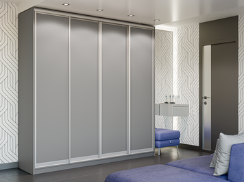 Шафа-купе Міраж-10 (240 &times; 45 &times; 240 см, сірий) m-shk-mr10-24-45-sr фото