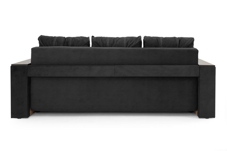 Диван Комфорт (235 &times; 98 см, велюр, чорний) IMI dkmf-bl-100 фото