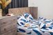 Комплект постільної білизни Деметра-28 (євро, бязь gold lux, наволочки: 50х70 см 2 шт та 70х70 см 2 шт, молочний, блакитне перо) IMI m-ps-bz-glx-dmtr28-vr-b-p фото 7