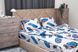 Комплект постільної білизни Деметра-28 (євро, бязь gold lux, наволочки: 50х70 см 2 шт та 70х70 см 2 шт, молочний, блакитне перо) IMI m-ps-bz-glx-dmtr28-vr-b-p фото 6